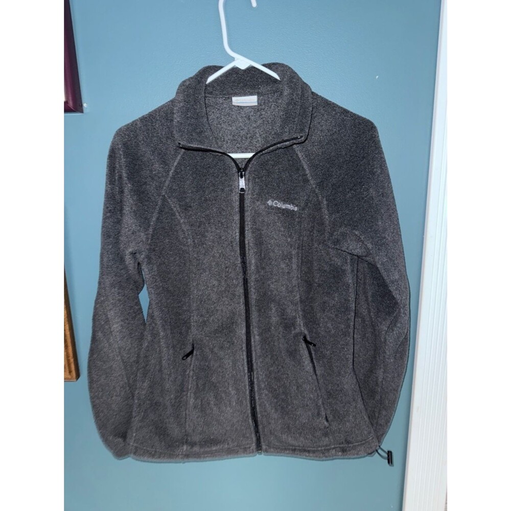 Columbia Women's Dark Gray Full-Zip Fleece Jacket 254